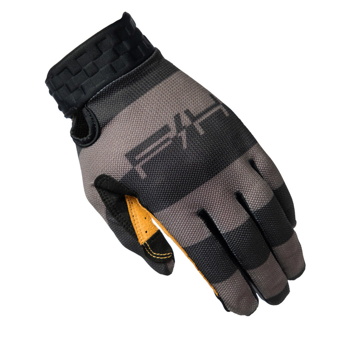 Fasthouse Vapor Ray Gloves Gray - Back of Left Hand View