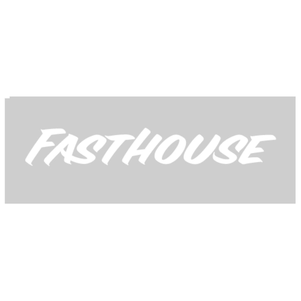 Fasthouse Vinyl Decal White - Flat View
