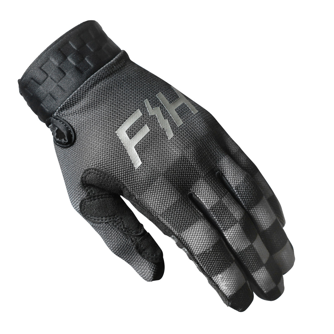Fasthouse Vapor Reaper Gloves Black - Back of Left Hand View