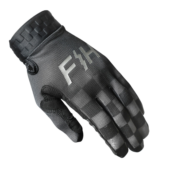 Fasthouse Vapor Reaper Gloves Black - Back of Left Hand View