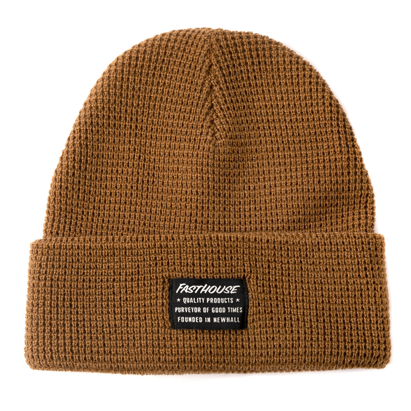 Fasthouse Waffle Beanie Camel - Front View