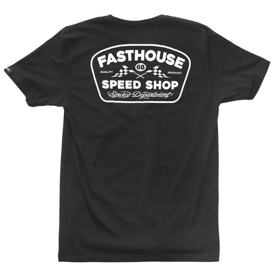 Fasthouse Wedged Tee Black - Rear View