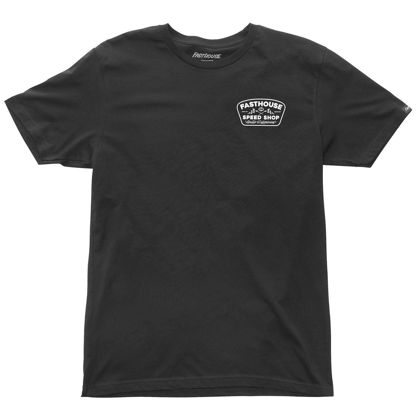 Fasthouse Wedged Tee Black - Front View