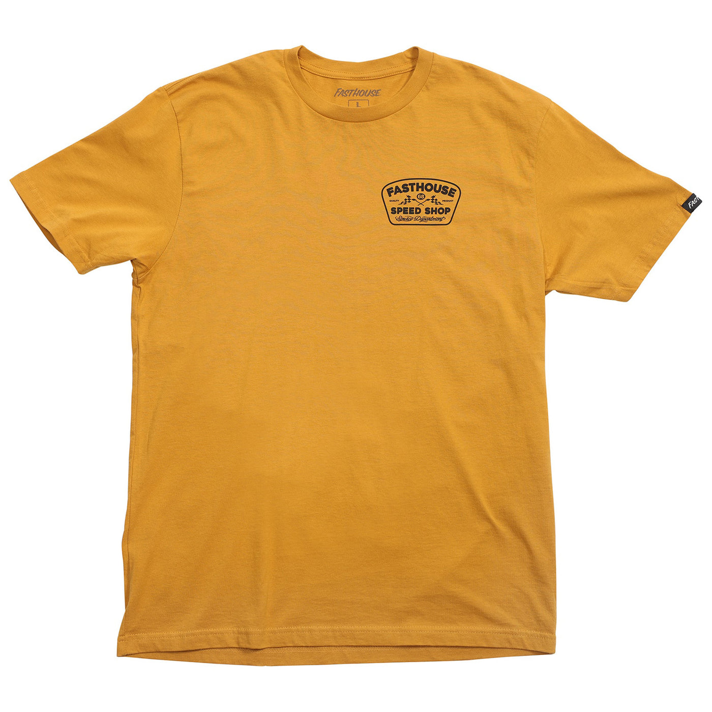 Fasthouse Wedged Tee Vintage Gold - Front View