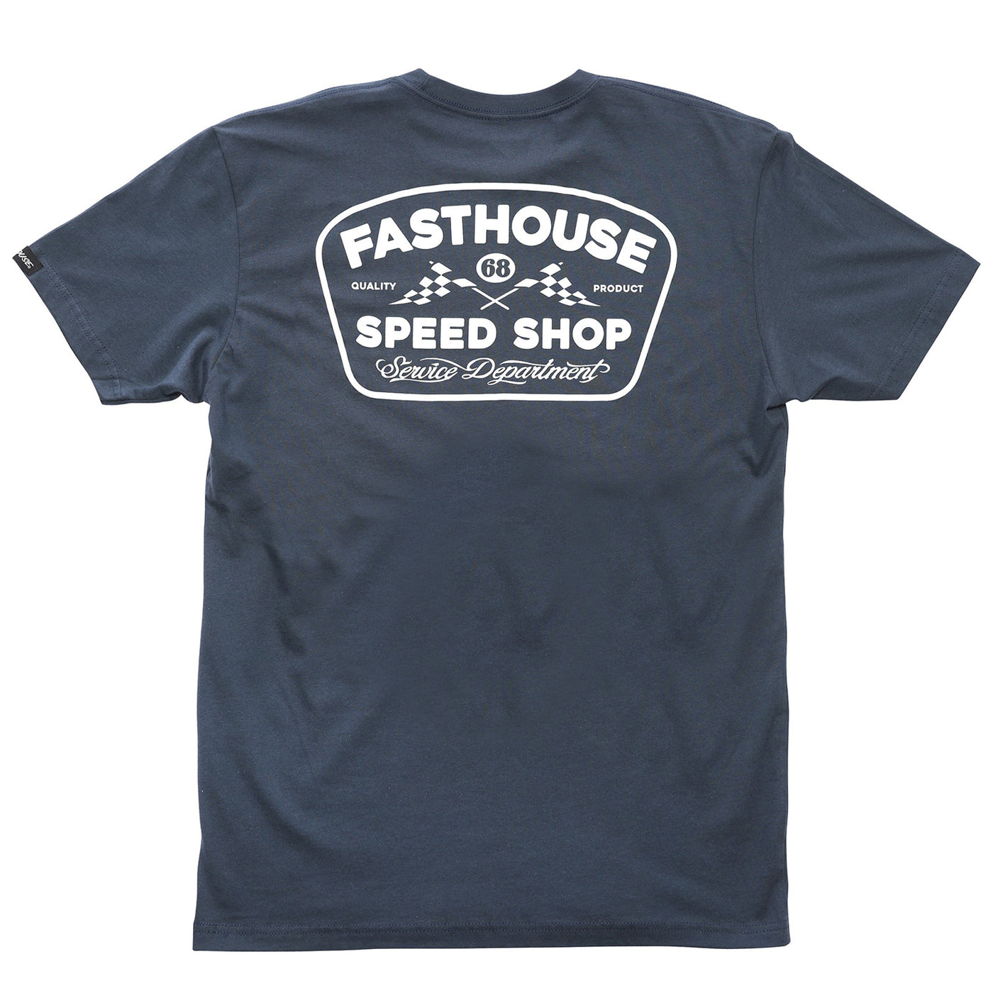 Fasthouse Wedged Tee Indigo - Rear View