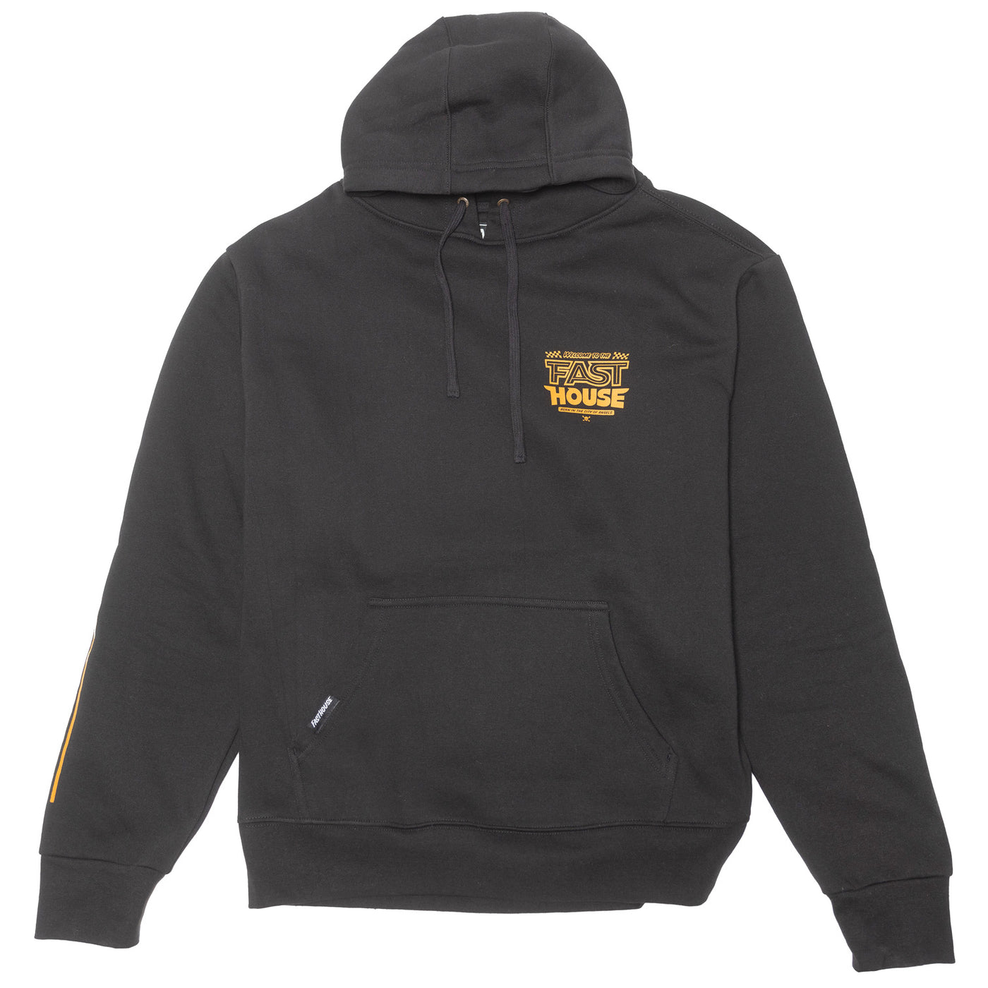 Fasthouse Weekend Hooded Pullover Black - Front View