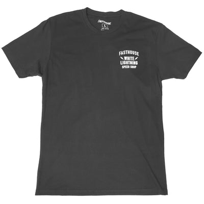 Fasthouse White Lightning SS Tee Black - Front View