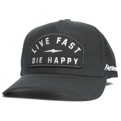 Fasthouse Wired Hat Black - Front View