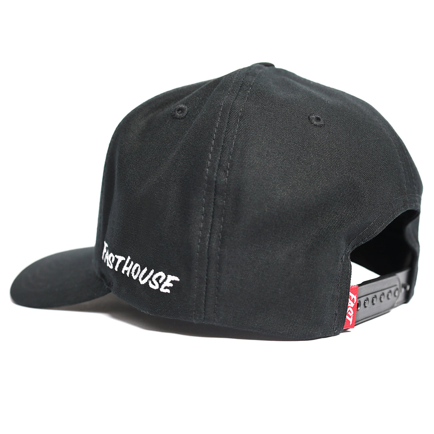 Fasthouse Wired Hat Black - Rear Side View