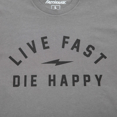 Fasthouse Wired SS Tee Heavy Metal - Close-Up of Graphic on Front