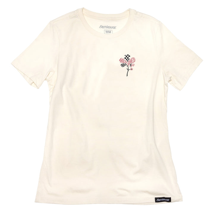 Fasthouse Women's Garden Party SS Tee Natural - Front View