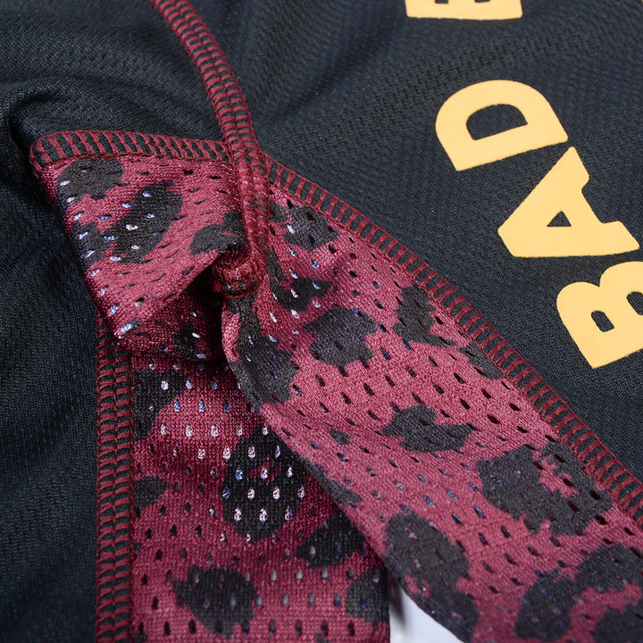 Fasthouse Women's Grindhouse Golden Script Jersey Black - Close-Up of Armpit Ventilation and Details