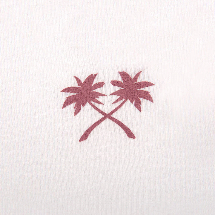 Fasthouse Women's Haven Long Sleeve Tee White - Close-up of Graphic on Front