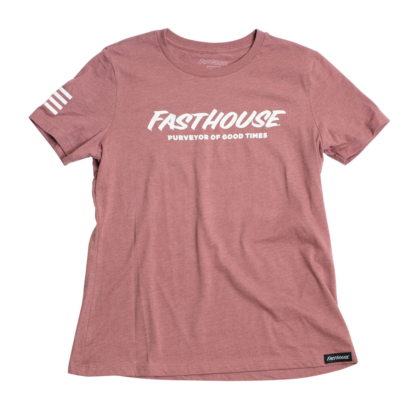 Fasthouse Women's Logo Tee Heather Mauve - Front View