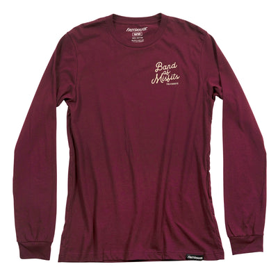 Fasthouse Women's Revival Long Sleeve Tee Maroon - Front View