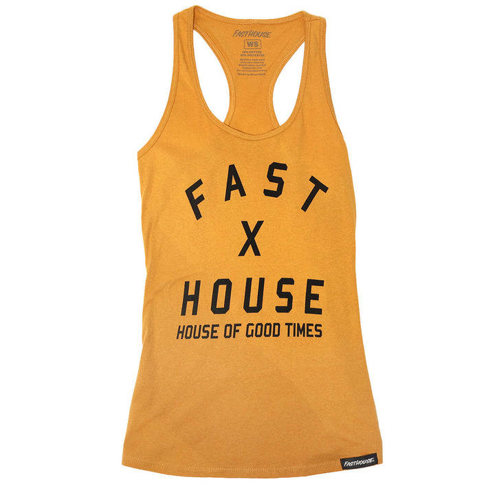 Fasthouse Women's Axiom Tank Vintage Gold - Front View