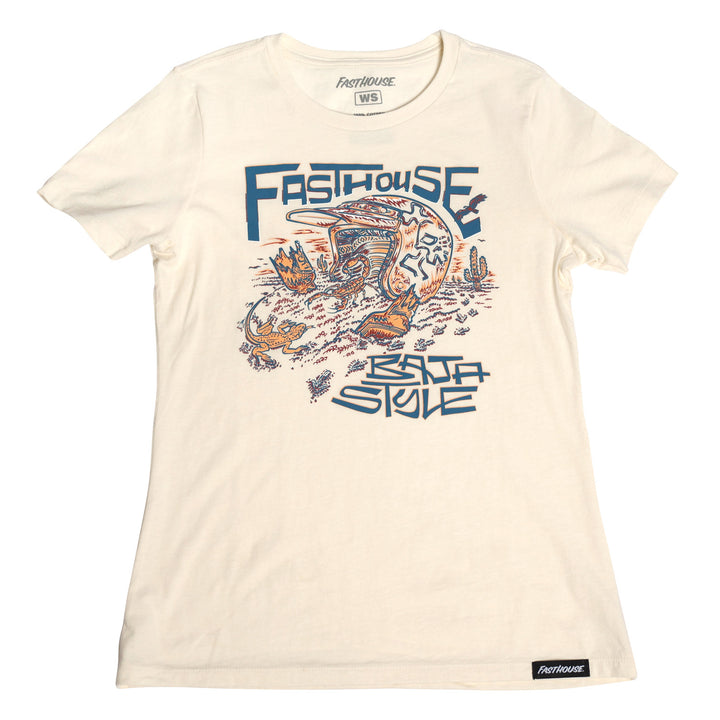 Fasthouse Women's Baja Style SS Tee Natural - Front View
