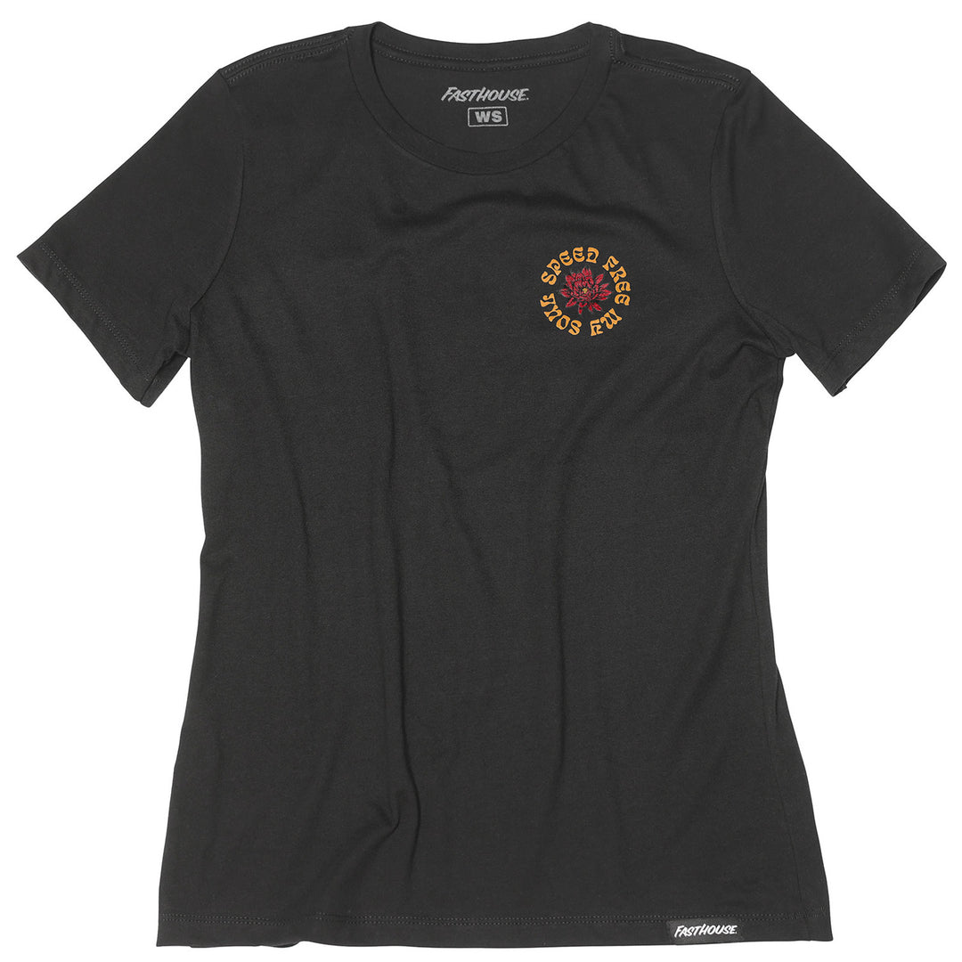 Fasthouse Women's Desert Stars Tee Black - Front View