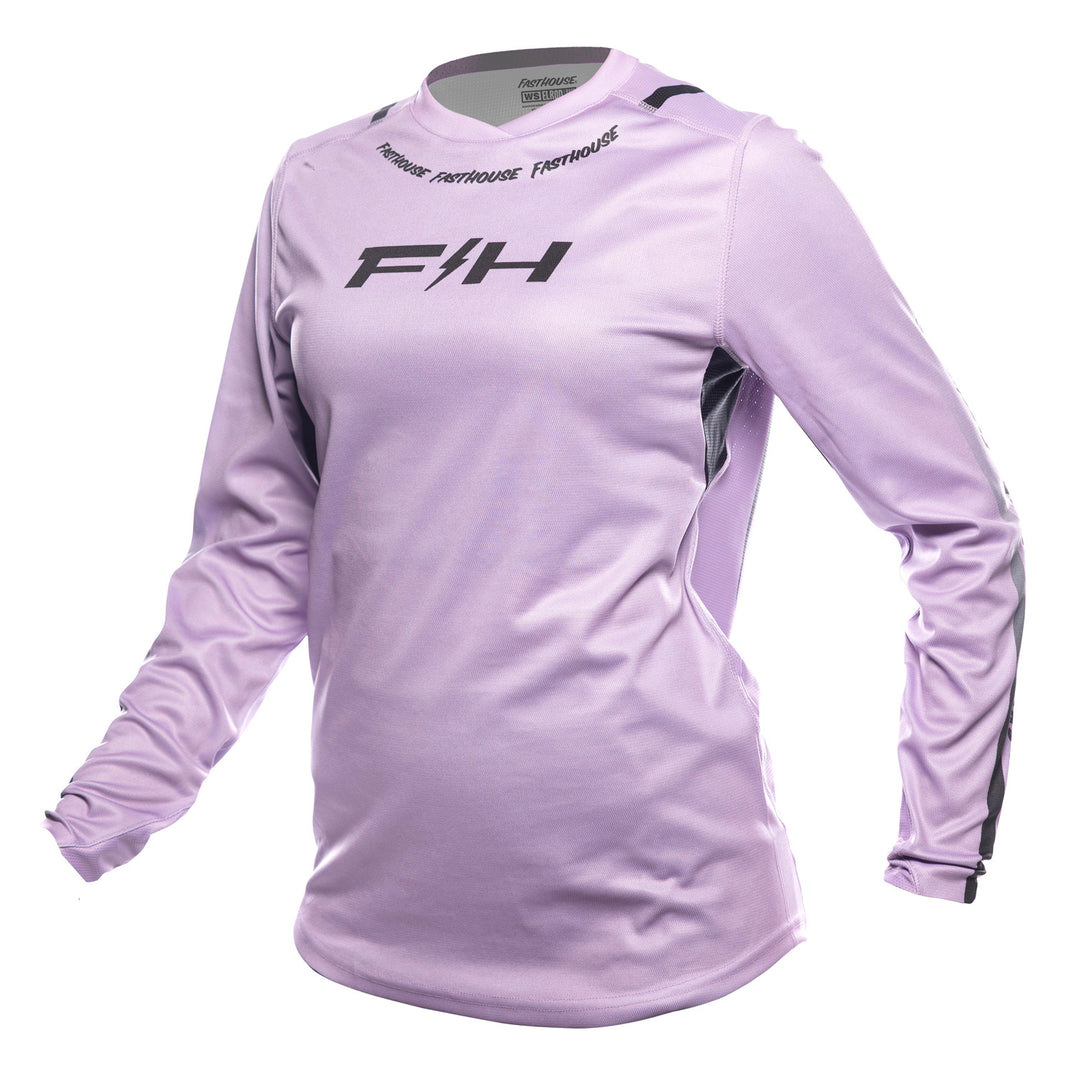Fasthouse Women's Elrod Nitro Jersey Smokey Lilac - Front View