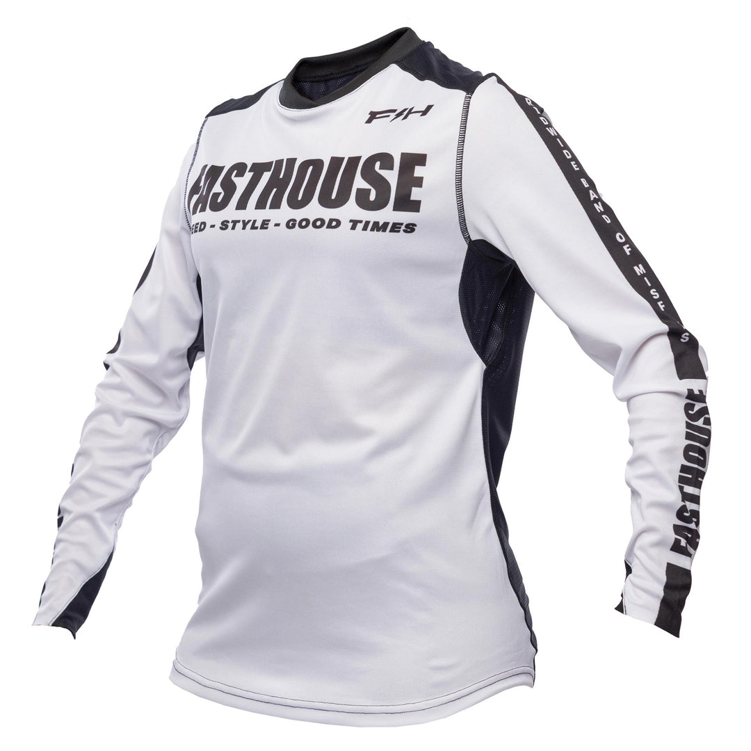 Fasthouse Women's Elrod Storm Jersey White/Black - Front View