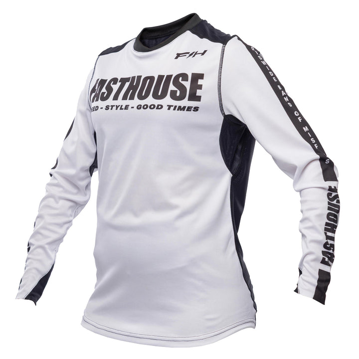 Fasthouse Women's Elrod Storm Jersey White/Black - Front View