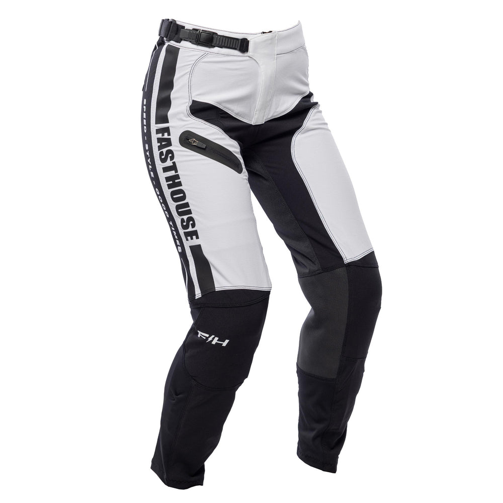 Fasthouse Women's Elrod Storm Pants White/Black - Front Right Side View