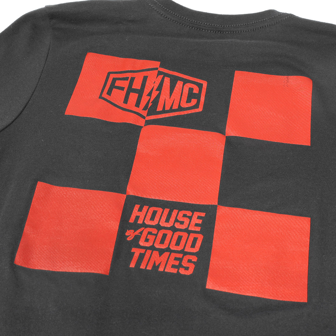 Fasthouse Women's Gibson SS Tee Black - Close-Up of Graphic on Back