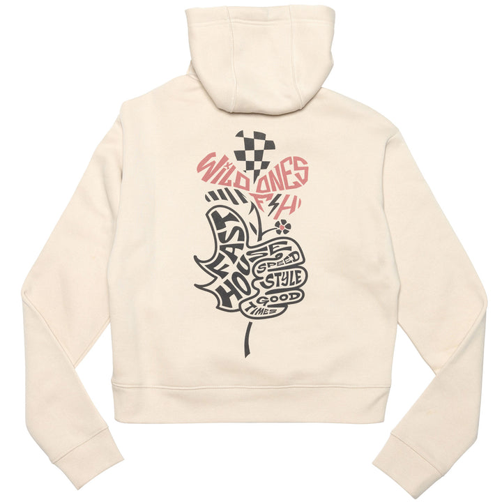 Fasthouse Women's Garden Party Hooded Zip-Up Chalk - Rear View