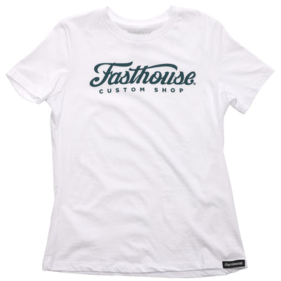 Fasthouse Women's Morris Tee White - Front View