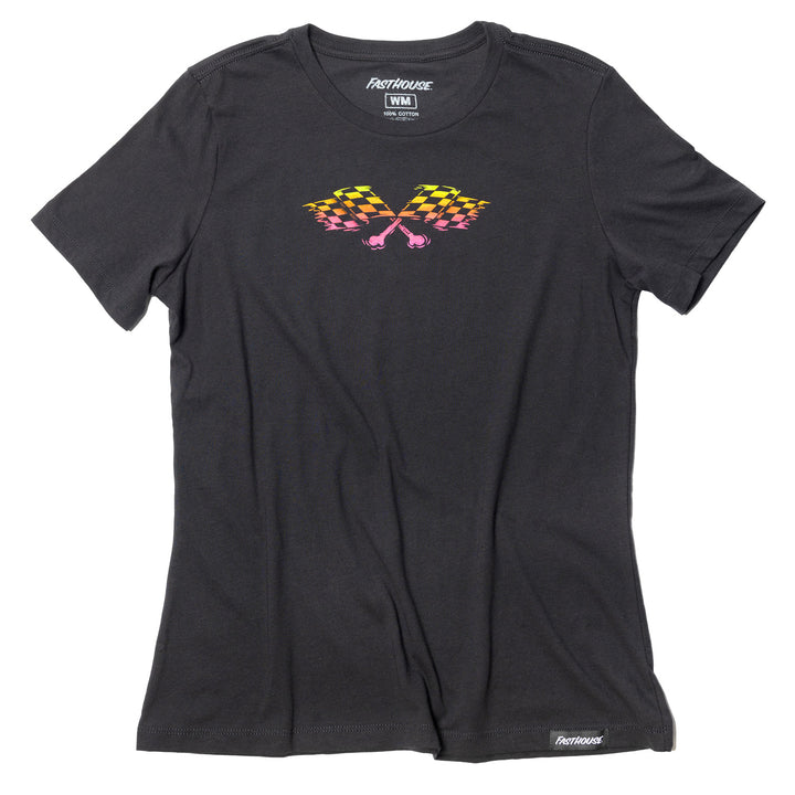 Fasthouse Women's Sun Struck SS Tee Black - Front View