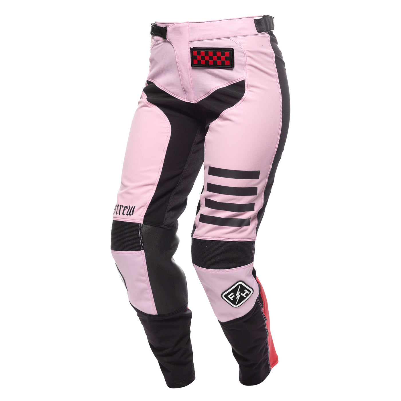 Fasthouse Women's Speed Style Karma Pant Pink Diamond/Black - Front Left Side View