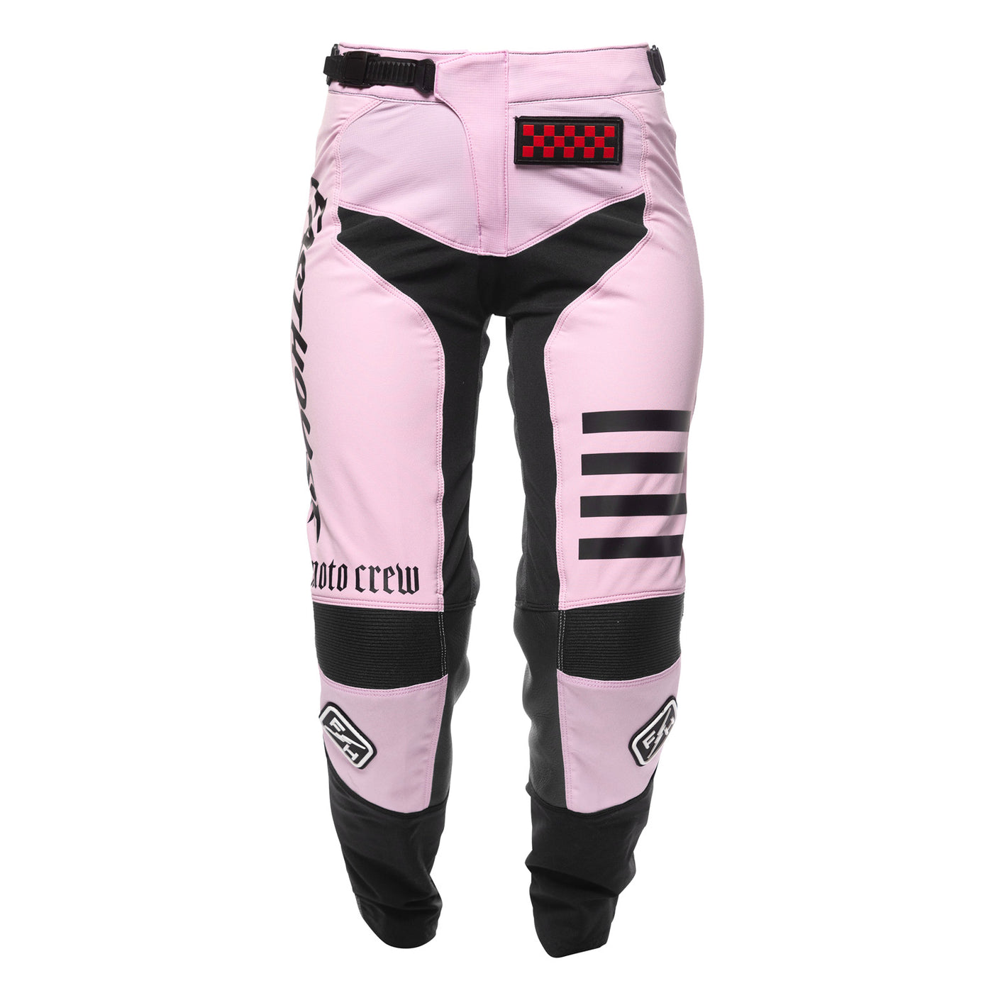 Fasthouse Women's Speed Style Karma Pant Pink Diamond/Black - Front View