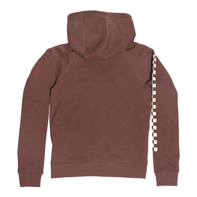 Fasthouse Women's Tavern Hooded Pullover Swiss Chocolate - Rear View