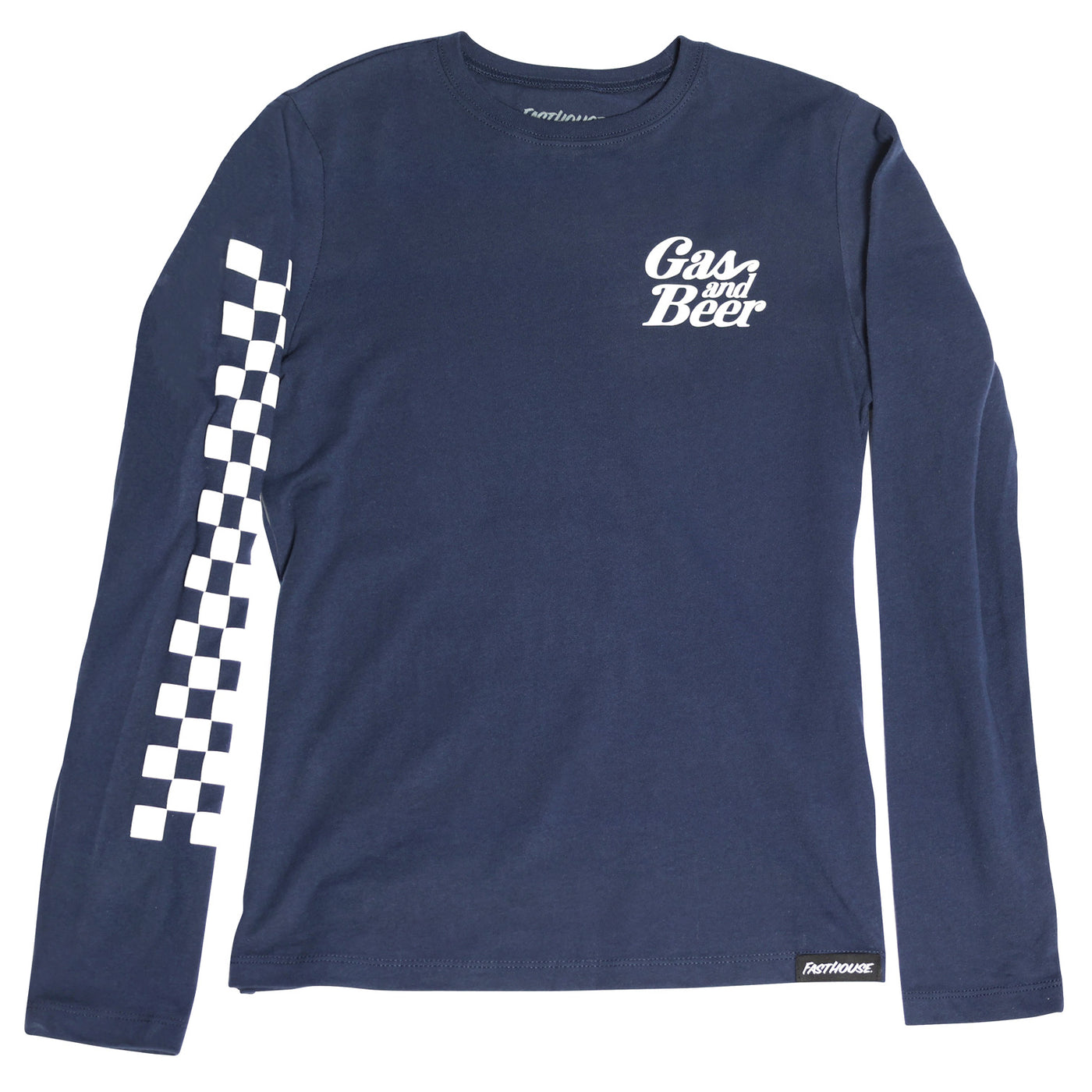 Fasthouse Women's Tavern LS Tee Navy - Front View