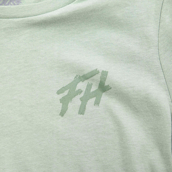 Fasthouse Women's WFF SS Tee Sage - Close-Up of Graphic on Front