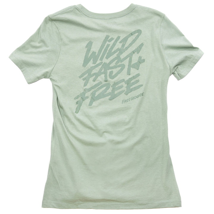 Fasthouse Women's WFF SS Tee Sage - Rear View