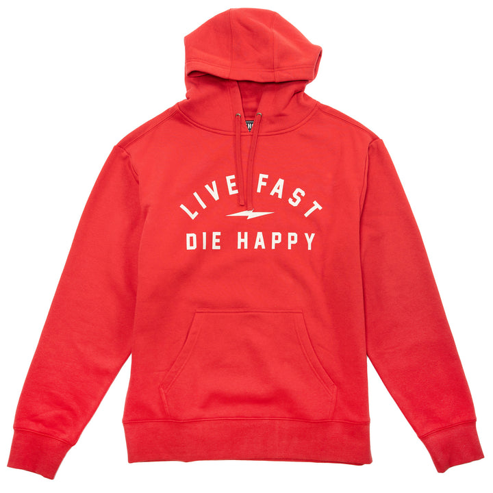 Fasthouse Wired Hooded Pullover Red - Front View