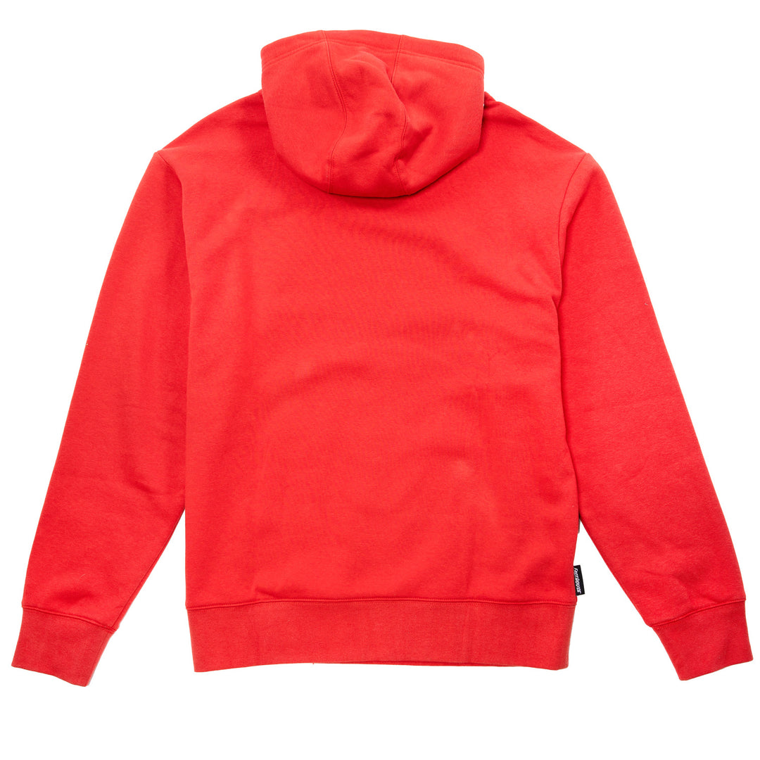 Fasthouse Wired Hooded Pullover Red - Rear View