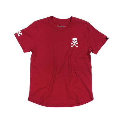 Fasthouse Youth Alkyd Tee Cardinal - Front View