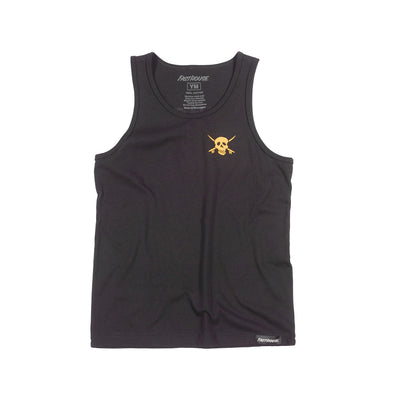 Fasthouse Youth Break Tank Top Black - Front View