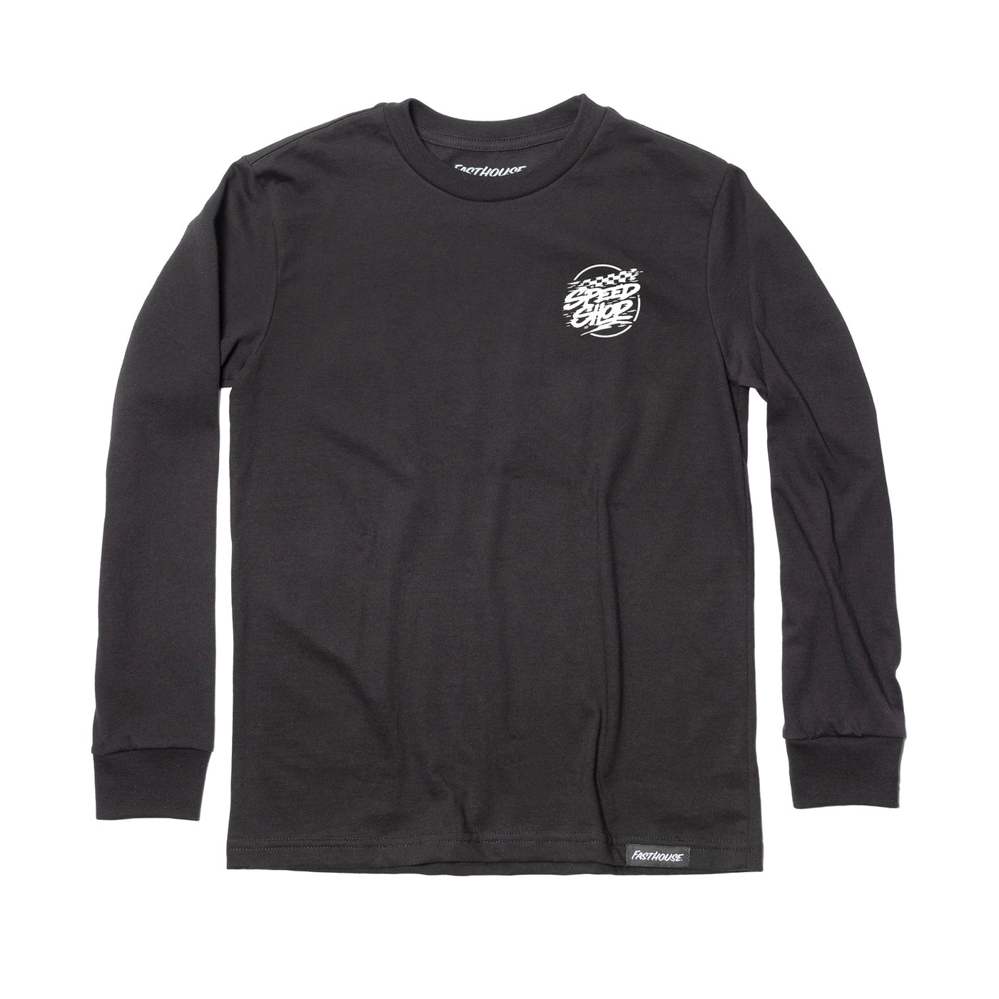 Fasthouse Youth Burner LS Tee Black - Front View