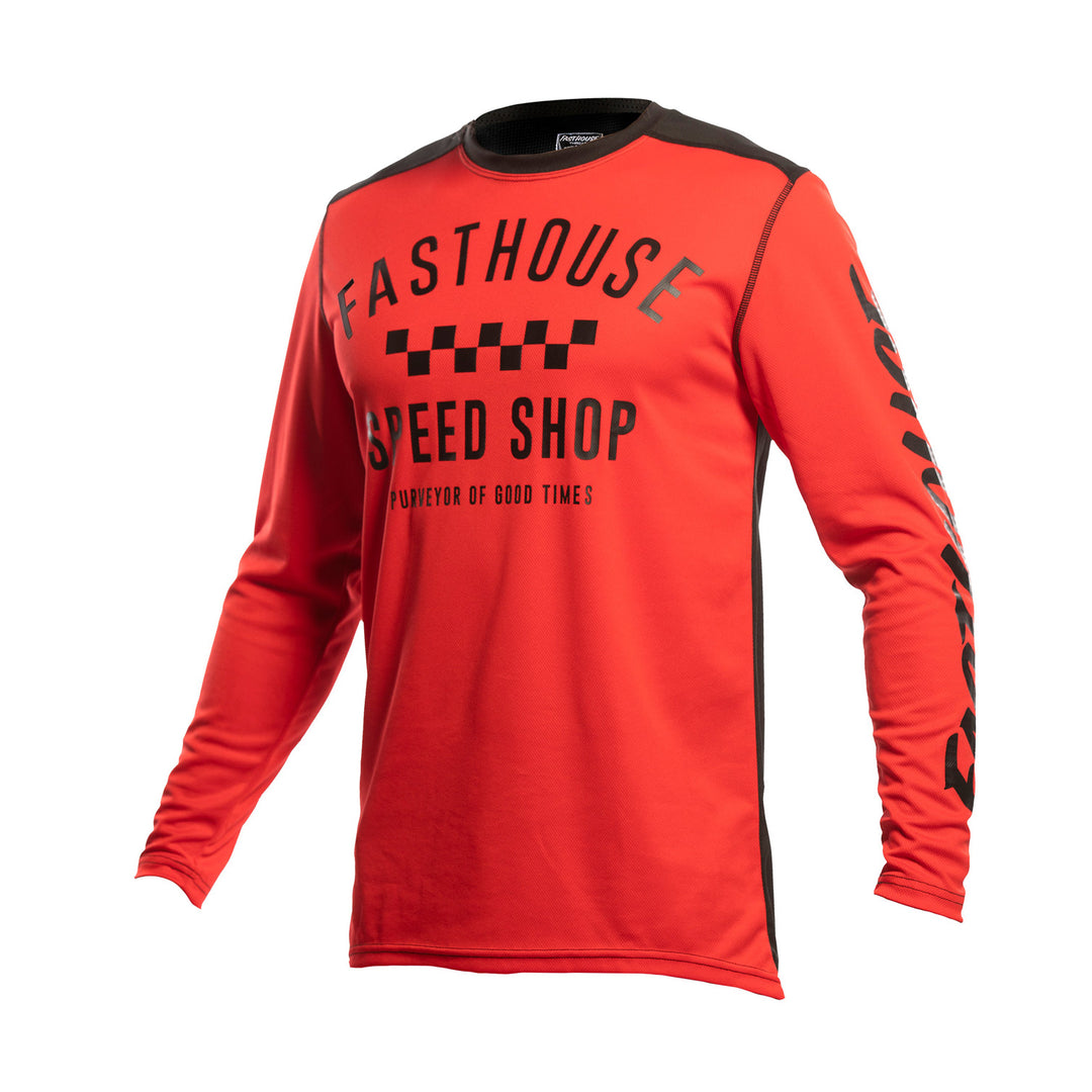 Fasthouse Youth Carbon Jersey Red - Front View
