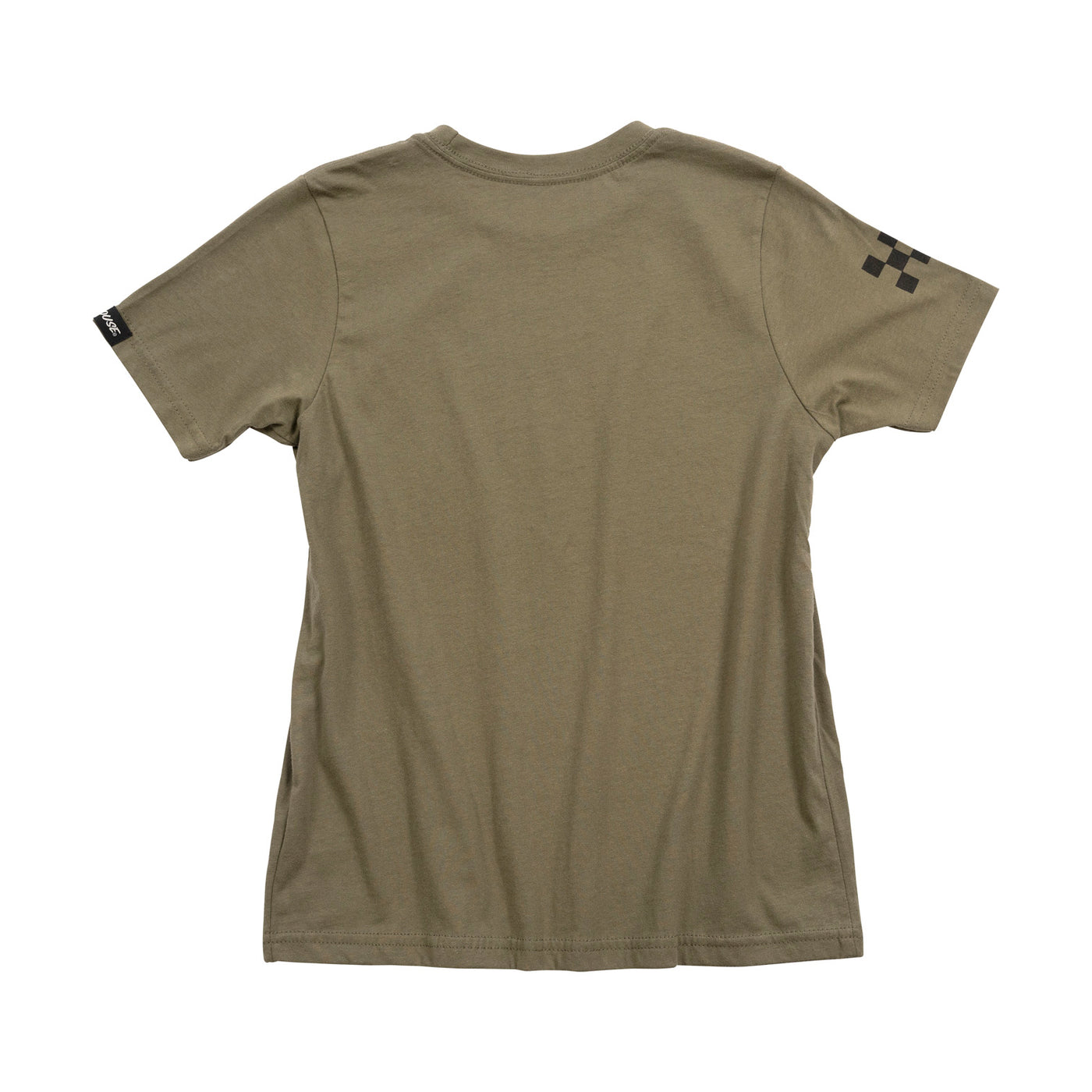 Fasthouse Youth Coalition Tee Military Green - Rear View