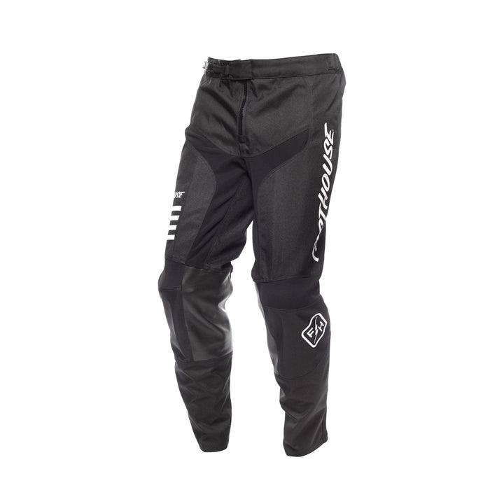Fasthouse Youth Carbon Eternal Pant Black - Front Left Side View