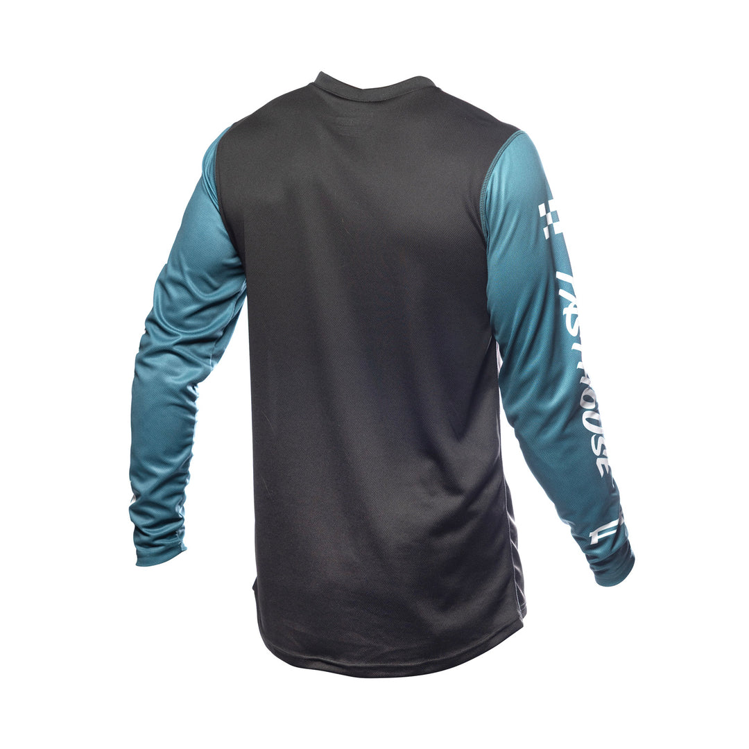 Fasthouse Youth Carbon Force Jersey Teal - Rear View