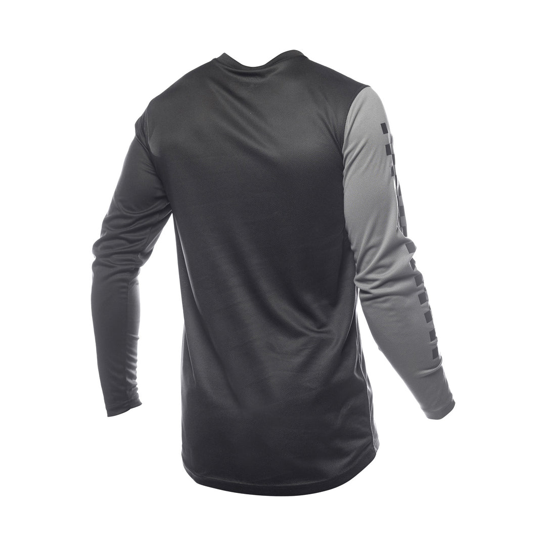 Fasthouse Youth Carbon Method Jersey Black/Gray - Rear View