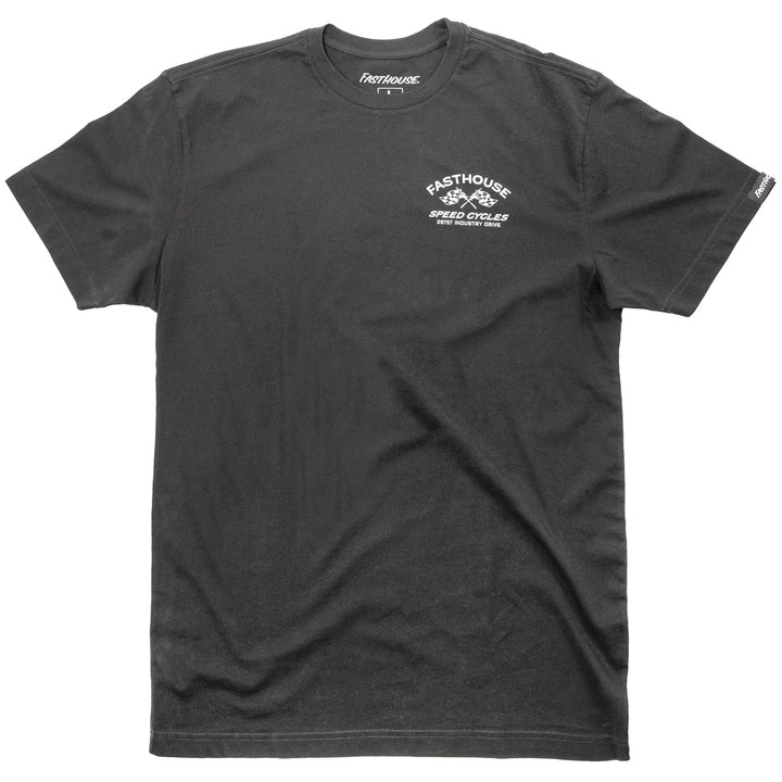 Fasthouse Youth Crown SS Tee Black - Front View