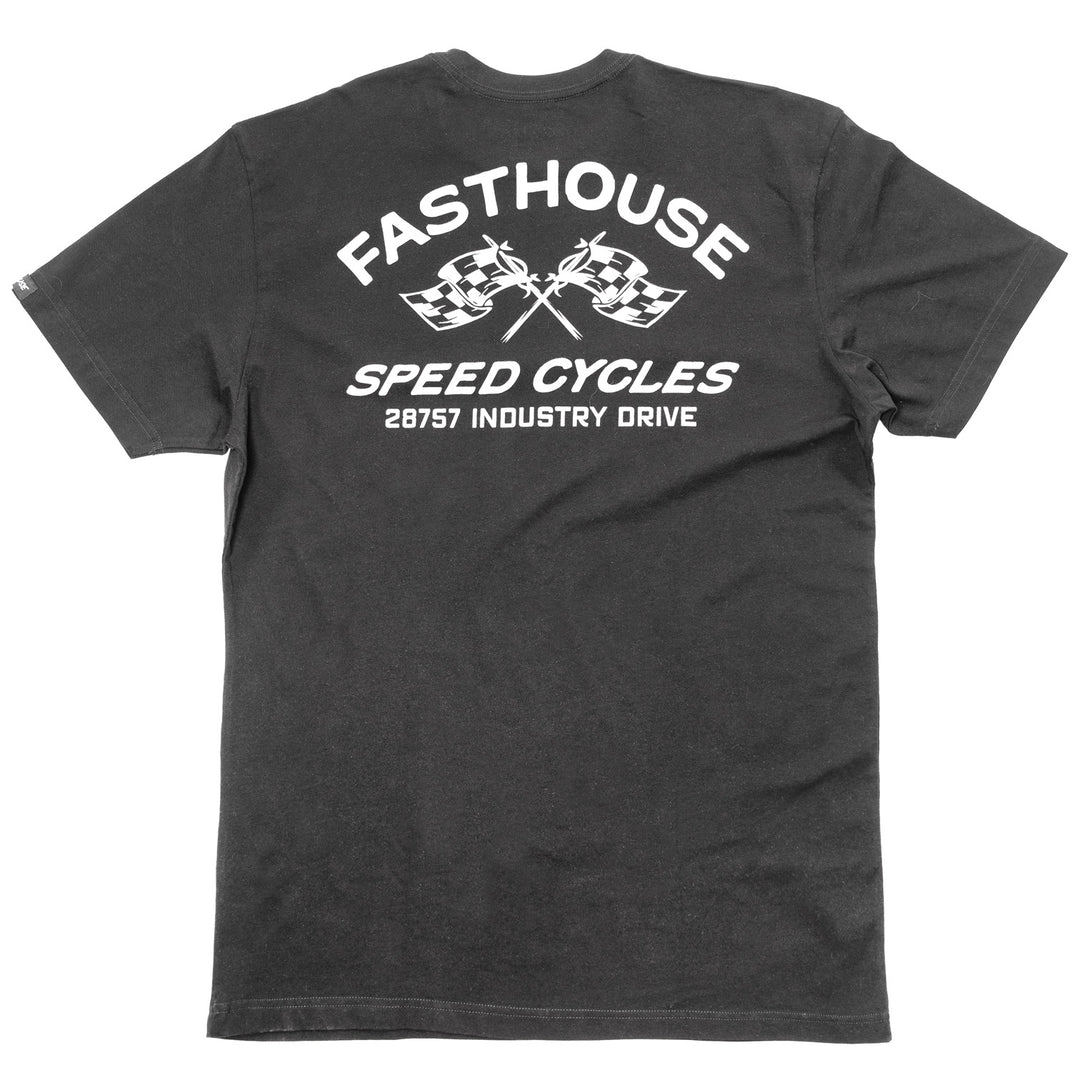 Fasthouse Youth Crown SS Tee Black - Rear View