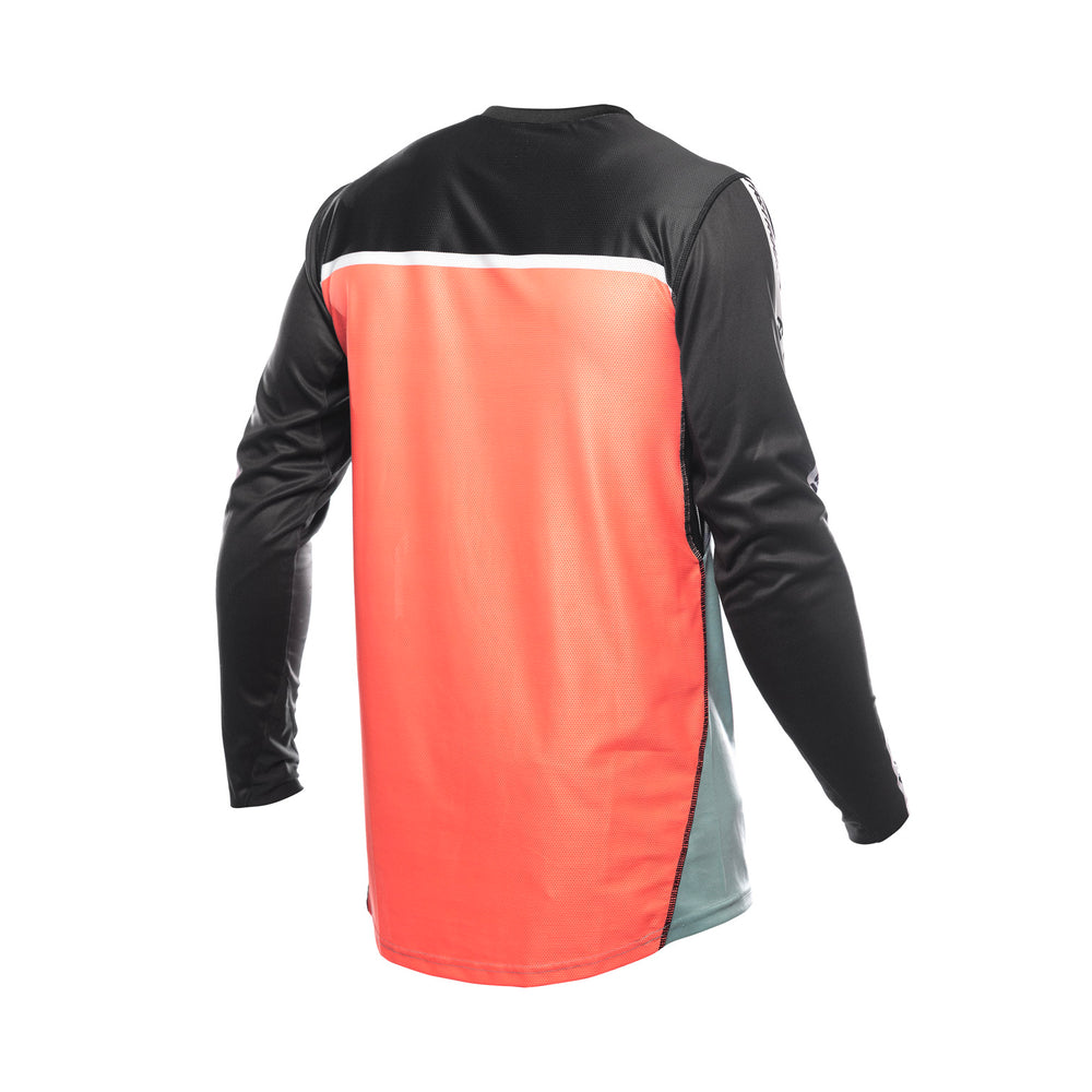 Fasthouse Youth Elrod Formula Jersey Oceanic Mint/Hyper Coral - Rear View