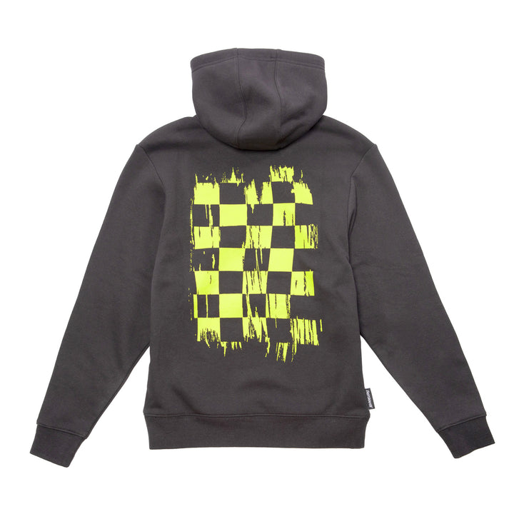 Fasthouse Youth Fray Hooded Pullover Black - Rear View